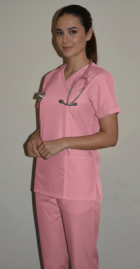 Women's 2-Pocket Mock Wrap Scrub
